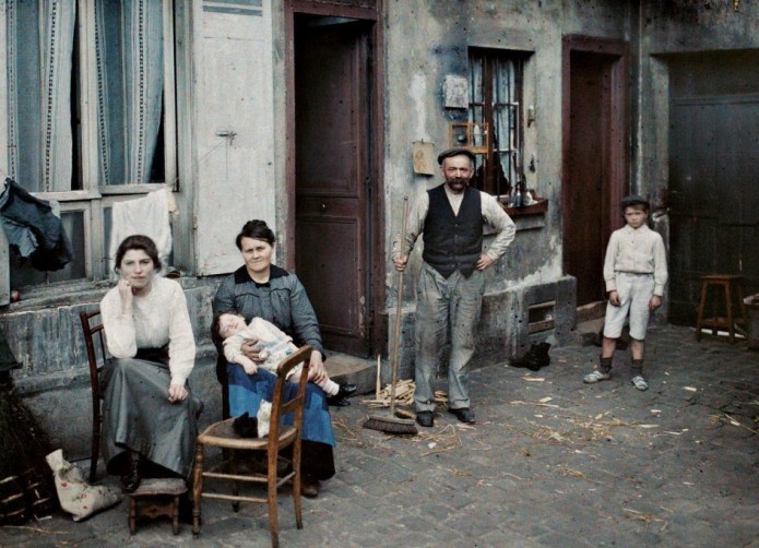 Albert Kahn retrato familia parisina junio 1914