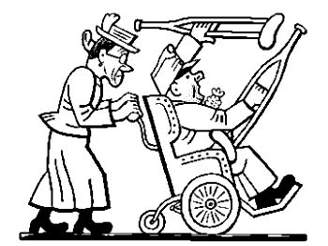 Švejk en silla de ruedas