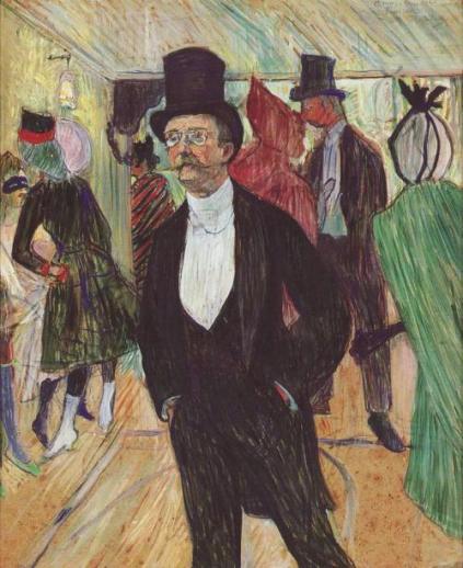 El banquero Henri Fourcade,pintado por Toulouse-Lautrec