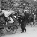 German Pedestrians on War Torn&nbsp;Street