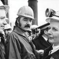 Thatcher con mineros