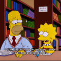 Lisa Simpson reading