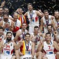 Celebracion victoria España Lituania final&nbsp;Eurobasket