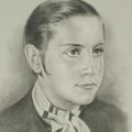 Retrato de Gloria Fuertes a los 14 años de Julio&nbsp;Santiago