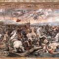 La Batalla del Puente Milvio.Museos del Vaticano Roma de Giulo&nbsp;Romano