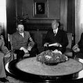 Mussolini Hitler interprete y Chamberlain Munich&nbsp;1938