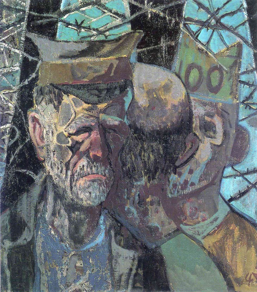 Otto Dix autorretrato como prisionero